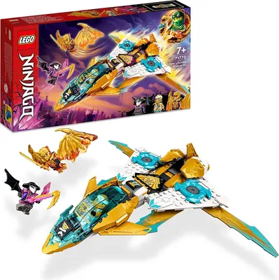 Produktbild von Stavebnica LEGO NINJAGO 71770 Zaneova zlatá dra?ia stíha?ka (258 dielikov)