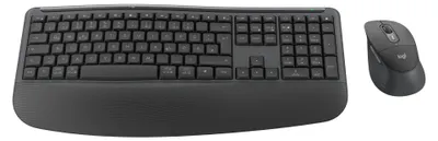 Produktbild von Logitech Signature Comfort Plus Combo MK880, Kabellos, RF Wireless + Bluetooth, Plunger key switch, QWERTZ, Graphit, Maus enthalten