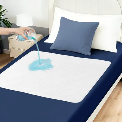Matratzenschoner wasserdicht, 2 Stück 90x135 cm, weiß, Antirutsch