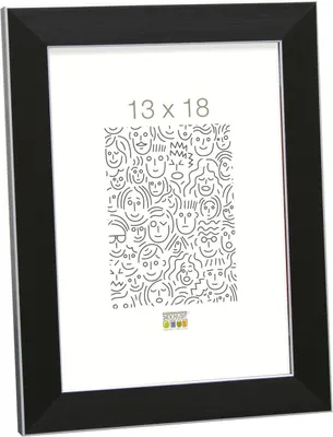 Produktbild von Deknudt Kunststoffrahmen S41VK schwarz 20x30 cm mit Premiumglas