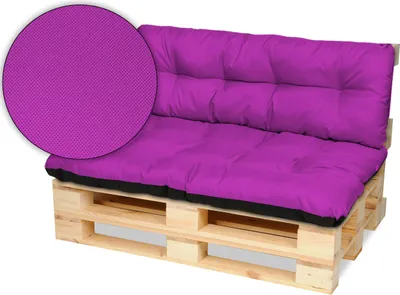 Produktbild von Superkissen24. Palettenkissen Palettenauflagen Sitzkissen - 120x80 cm und Rückenlehne 120x38 cm - Outdoor und Indoor - rosa