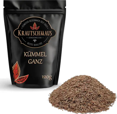 Produktbild von 120g Kümmel ganz von Krautschmaus, schonend getrocknet, voller Geschmack