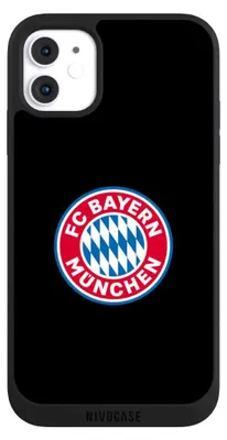 Produktbild von NIVOCASE Handyhülle für Apple iPhone 11  Hülle NIVOpure Case Schwarz FC Bayern München Logo Offizielles Lizenzprodukt