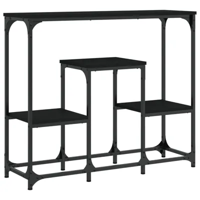 Zdjęcie produktu dla vidaXL Stolik konsola czarny 89,5x28x76 cm materiał drewnopochodny