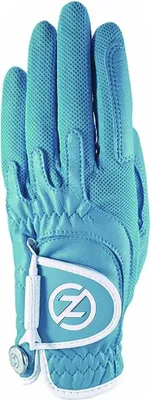 Produktbild von Zero Friction Cabretta Leather Frauen Linkshand Golfhandschuh Blau  Frau Blau One Size