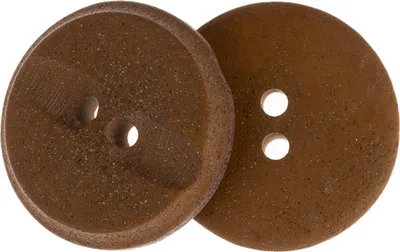 Immagine prodotto di Bottoni - set di 3 pezzi - 23 mm (diametro) - Marrone