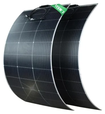 Obrázek produktu pro Ohebný solární panel, celkový výkon 250 W, vysoká účinnost, 2 ks 125 W