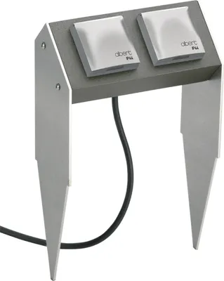 Produktbild von Gebr. Albert Steckdosensäule LB25 2 Steckdosen IP44 anthrazit/silber