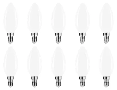 Produktbild von Modee E14 LED Filamentlampe 4W 470lm 2700K Warmweiß Mattiert 10 Stück