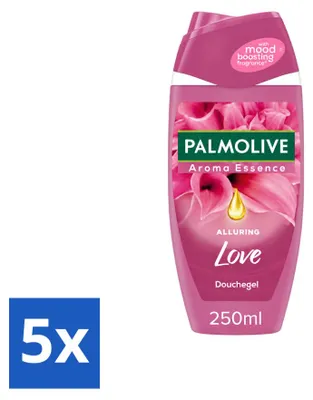Produktbild von 5 x Palmolive Aroma Essence Alluring Love Douchegel - 250 ml - Vorteilspackung - 5 Stücke