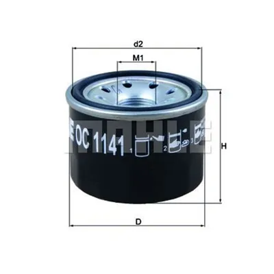 Produktbild von Ölfilter MAHLE OC 1141 Anschraubfilter