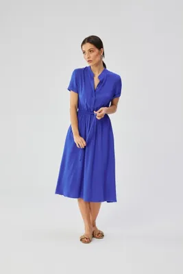 Produktbild von Stylove Hemdblusenkleid für Damen Taclydun S366 himmelblau M