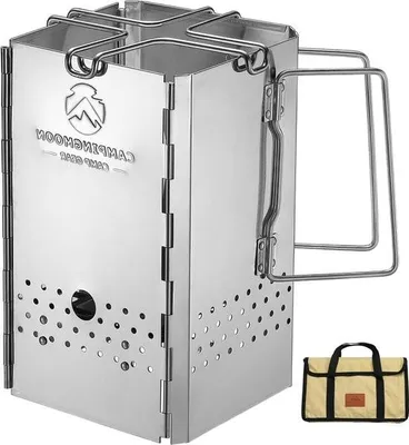 Produktbild von Faltbarer Anzündkamin aus Edelstahl MT-19 für Campinggrills