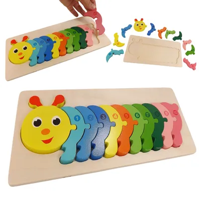 Obrázek produktu pro Vzdělávací Dřevěné Puzzle 8765G