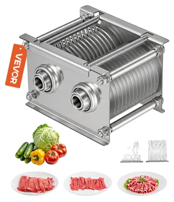 Immagine prodotto di VEVOR Lame da 86 mm per affettatrici commerciali, set di lame per affettatrice SJY-DQ90, in acciaio inox (spessore di taglio 7 mm) per carne disossata