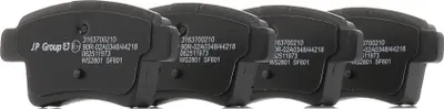 Produktbild von JP GROUP Bremsbeläge Satz Hinten für CITROËN C4 Grand Picasso I (UA) 3163700210