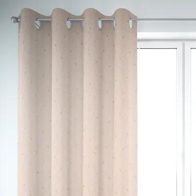 Produktbild von SCHÖNER LEBEN. Vorhang Metallic Blätterranken rosa gold 245cm Aufhängung Ösen