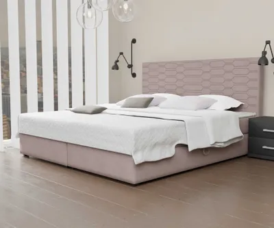 Produktbild von Boxspringbett Schlafzimmerbett OMERO 120x200cm Stoff Rose inkl. Bettkasten