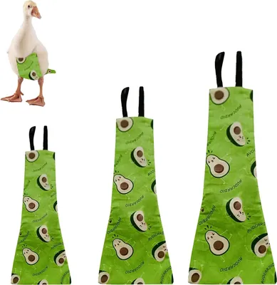 Produktbild von Windeln mit Hühner-Enten- und Gänsemotiv, waschbar, für Hühner, Hahn, Geflügel, 1 Packung (Avocado, klein)