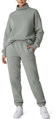 Produktbild von Smith & Solo Jogginghose Damen - Baumwolle Sporthose (Grau, L)