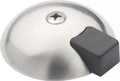 Immagine prodotto di Fermapiede, modello 3699, diametro 70/75 mm, altezza 18/22 mm, acciaio inossidabile satinato, montaggio a doppia vite