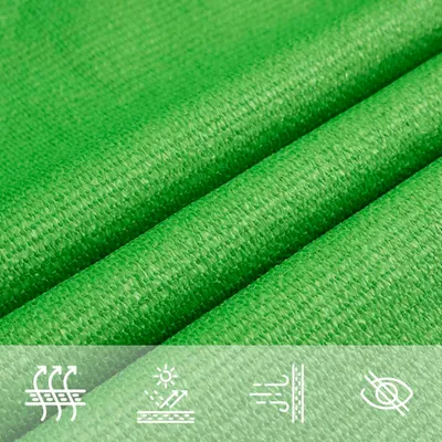 Image de vidaXL Voile d'ombrage 160 g/m² vert clair 4x5x6,8 m HDPE