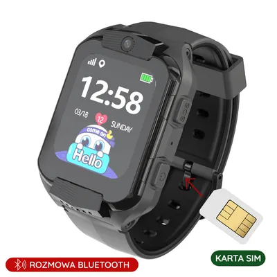 Zdjęcie produktu dla SMARTWATCH DZIECIĘCY PACIFIC 32-1 KIDS - black (sy028a)