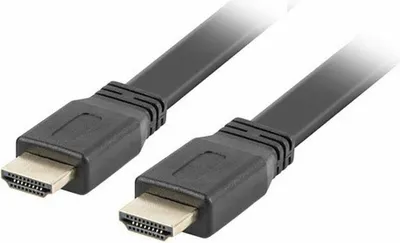 Produktbild von Lanberg CA-HDMI-21CU-0018-BK, 1,8 m, HDMI Typ A (Standard), HDMI Typ A (Standard), 3D, 18 Gbit/s, Schwarz