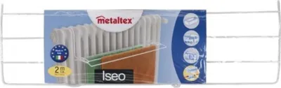 Zdjęcie produktu dla Metaltex Iseo Radiator Suszarka do ubrań 58X17 cm 2 M Clothesline White