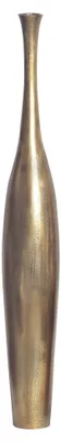 Immagine prodotto di WOHNLING Vaso decorativo BOTTLE L 100 cm in alluminio dorato Vaso da fiori moderno Vaso decorativo grande Vaso stravagante per fiori XXL Vaso da terra in alluminio Vaso in metallo Decorazione per la casa