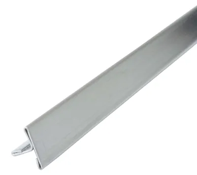 Produktbild von Dalsys T Profil Edelstahl V2A gebürstet, Fliesenschiene 2,5m x 15mm, Übergangsschiene / Übergangsprofil Edelstahl für Boden & Wand, dekorative Fugenabdeckung, Abschlussleiste für Bad