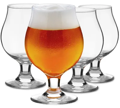 Produktbild von Set mit 4 Biergläsern – Transparent und spülmaschinenfest