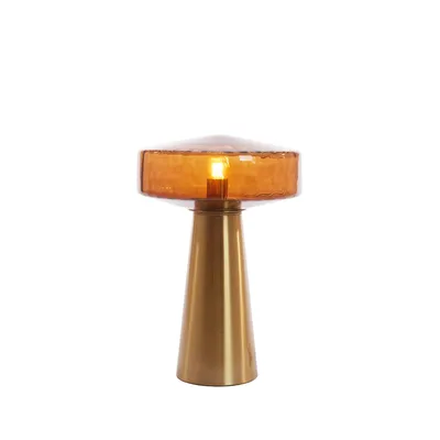 Produktbild von Light & Living - Tischleuchte PLEAT - Ø30x45cm - Braun