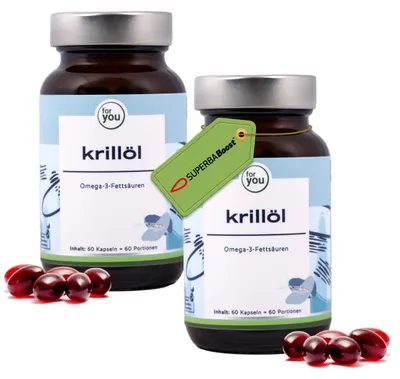 Produktbild von for you krillöl Kapseln Doppelpack