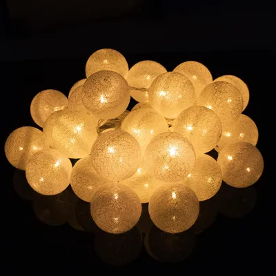 Productafbeelding van Fairy Lights | 6 m | 30 LED | 30 Bollen | Warm Wit