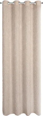 Zdjęcie produktu dla EUROFIRANY | Zasłona - 135 x 250 cm - beżowe zasłony - w paski