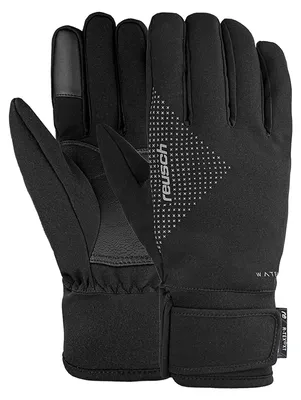 Immagine prodotto di Guanti da outdoor unisex Reusch, modello R-TEX XT TOUCH-TEC 7702, colore nero/argento