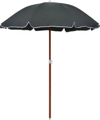 Immagine prodotto di Ombrellone The Living Store con asta in acciaio 180 cm antracite