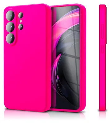 Produktbild von NALIA Silikonhülle für Samsung Galaxy S26 Ultra – Kameraschutz & Innenfutter – Soft-Touch Case – Marke aus Berlin –  Neon Pink