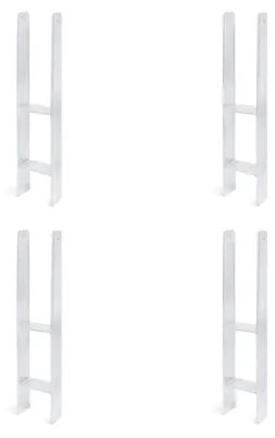Zdjęcie produktu dla Alberts 4 x wsporniki słupków H, 91x600 mm, grubość materiału 5 mm, głębokość 60 mm, ocynkowane ogniowo