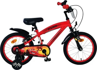 Produktbild von Disney Cars Kinderfahrrad - Jungen - 16 Zoll - Rot - Zwei Handbremsen