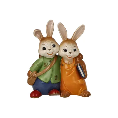 Produktbild von Goebel Deko Ostern Figuren Hasenschule-Schulfreunde 12x10x6,5cm- Osterhasen