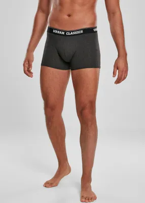 Produktbild von Urban Classics - Boxer Shorts 3er Pack charcoal / schwarz L