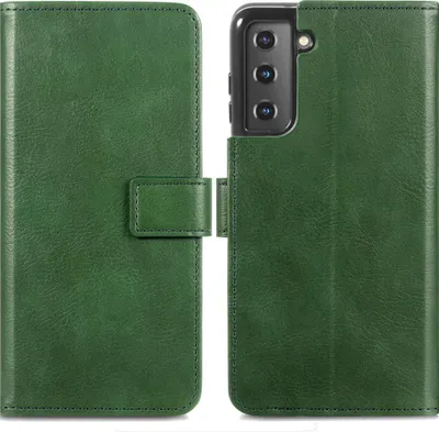 Zdjęcie produktu dla imoshion Luxe Bookcase dla Samsung Galaxy S21 - Zielony