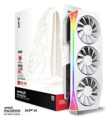 Image de XFX RX 9070XT OC White Gaming Mercury 16GB GDDR6 HDMI 3xDP