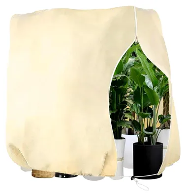 Produktbild von Winterschutz für Pflanzen 200 x 240 cm, Atmungsaktiv 80 g/m² für Kübelpflanzen mit Reißverschluss und Zugband