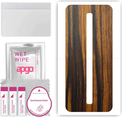 Produktbild von apgo Rückseite Schutzfolie, Skin, kompatibel mit Nubia Red Magic 6S Pro, Hinten Displayschutzfolie aus Vinylfolie, kratzfest, einfache Montage - Tigerwood