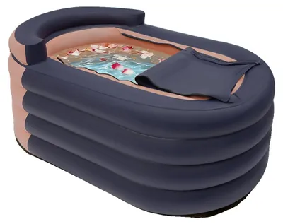 Obrázek produktu pro Nafukovací vana, ekologické PVC, 84 x 140 x 74 cm, vhodná pro dospělé do výšky 1,75 m, nosnost až 100 kg, 4 samostatné komory