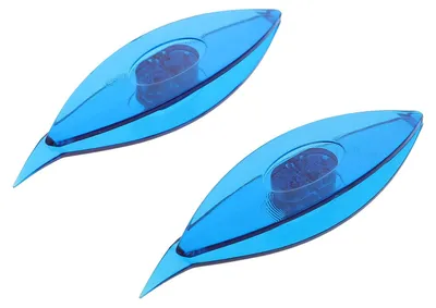 Productafbeelding van Schiffchen voor kantklossen en handwerken - Set van 2 stuks - Blauw