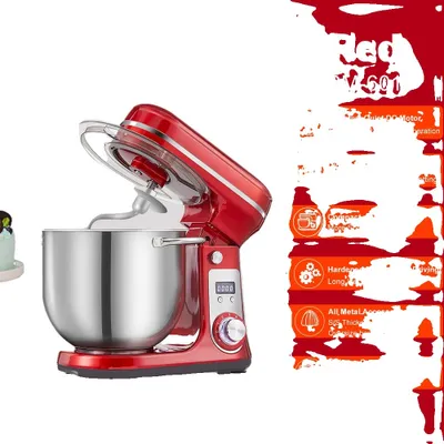 Produktbild von BioloMix Küchenstandmixer, 1200W Leistung, 6L Kapazität,6L Rot BM-601, EU